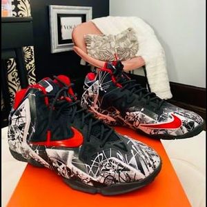 Nike Lebron 11 ‘Graffiti’ Sneakers - Size 5.5Y (Size 7 in Women’s)